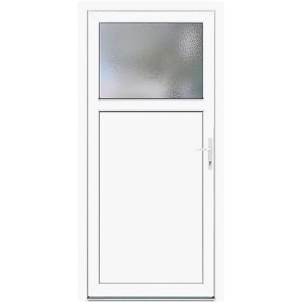 Kunststoff-Nebeneingangstür K 301 Weiß 98 cm x 198 cm Anschlag Rechts günstig online kaufen