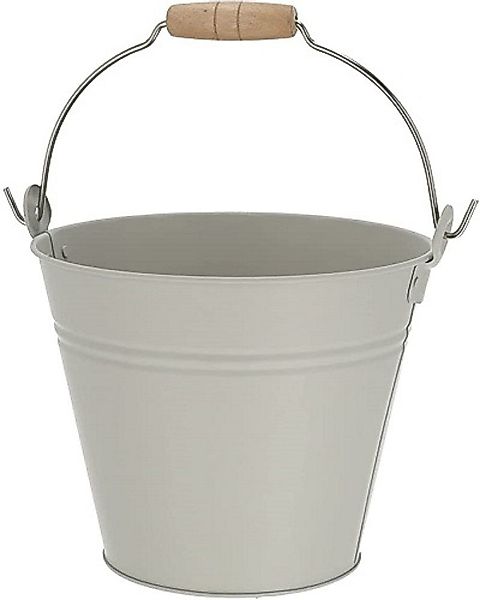 Kaemingk Übertopf Blecheimerr mit Holzgriff 26 günstig online kaufen