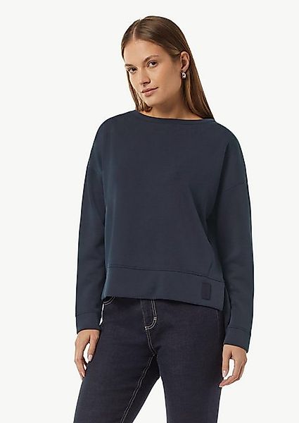 comma casual identity Sweatshirt Weiches Sweatshirt mit Schlitz am Saum Log günstig online kaufen