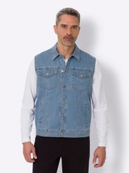 Sieh an! Jerseyweste Jeans-Weste günstig online kaufen