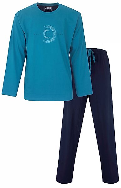 M.E.Q. Schlafanzug Herren Pyjama lang (2 günstig online kaufen