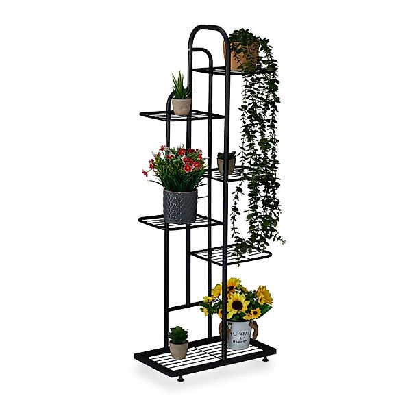 relaxdays Pflanzentreppe Blumenregal aus Metall mit günstig online kaufen