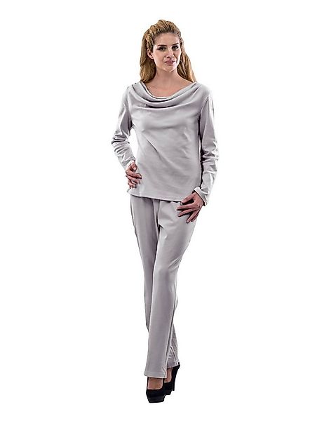 M-Diamant Schlafanzug Damen Hausanzug Schlafanzug atmungsaktiv Freizeitanzu günstig online kaufen