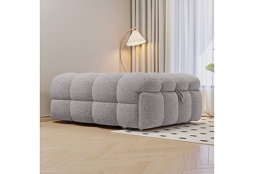 HAUSS SPOLE Schlafsofa 2-in-1-Fußhocker, Ausziehbares Schlafsofa, Teddy-Sto günstig online kaufen