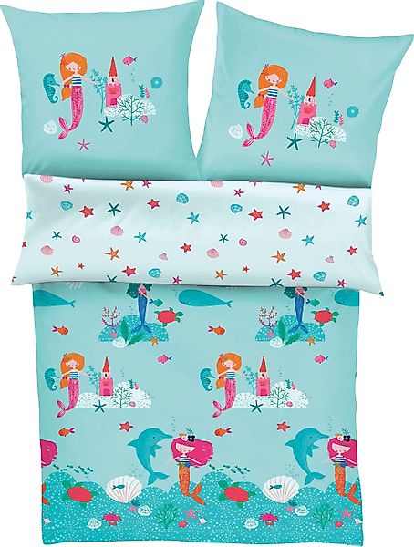 s.Oliver Junior Kinderbettwäsche Meerjungfrau, Satin, mit günstig online kaufen