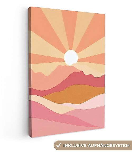 OneMillionCanvasses® Leinwandbild Berge - Abstrakt - günstig online kaufen