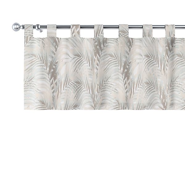 Kurzgardine mit Schlaufen, grau-beige, 130 x 40 cm, Gardenia (142-14) günstig online kaufen