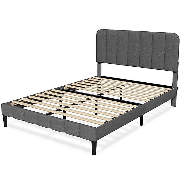 Lexzurn Polsterbett Polsterbett 140 x 200 cm Bettgestell, Doppelbett Bettra günstig online kaufen