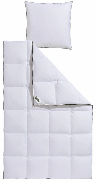 fjödur Gänsedaunenbettdecke + Kopfkissen »Franzisk, Bettwaren-Set, 135x200 günstig online kaufen