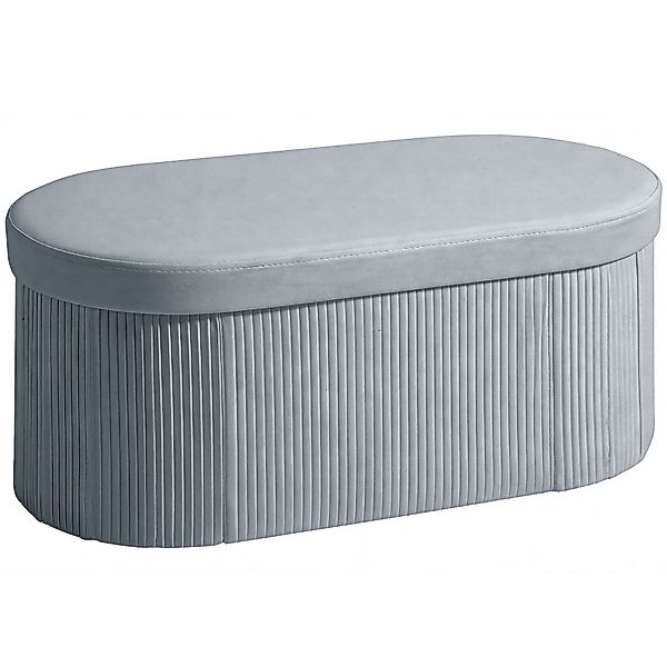 HOMCOM Sitzbank mit Stauraum Klappbar Polsterbank 76 x 38 x 35 cm mit Samt- günstig online kaufen