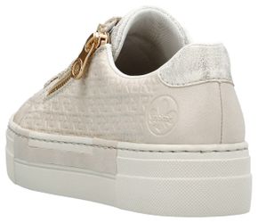 Rieker Plateausneaker mit goldfarbenem Reißverschluss, Freizeitschuh, günstig online kaufen