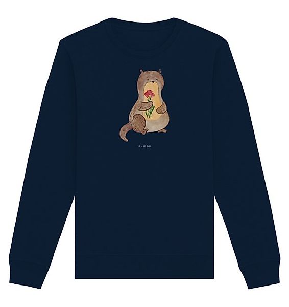 Mr. & Mrs. Panda Longpullover Größe M Otter Blumenstrauß - French Navy - Ge günstig online kaufen