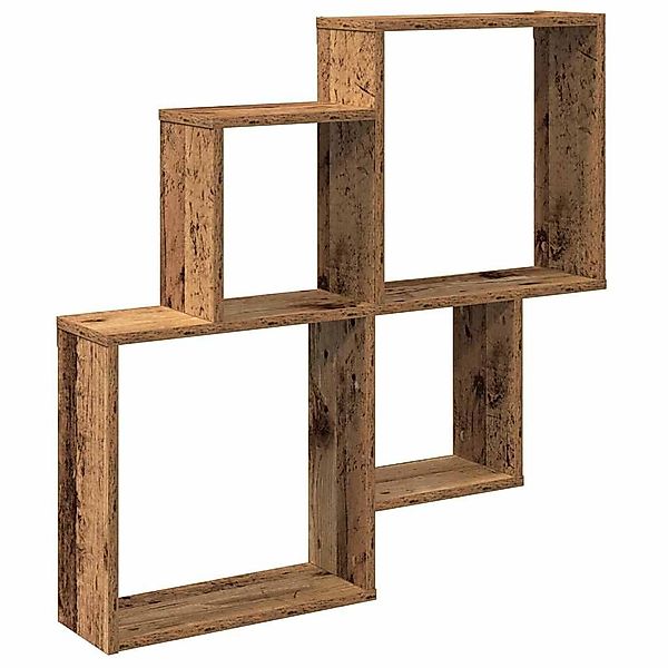 vidaXL Regal Wandregal Altholz-Optik 80x15x78,5 cm günstig online kaufen