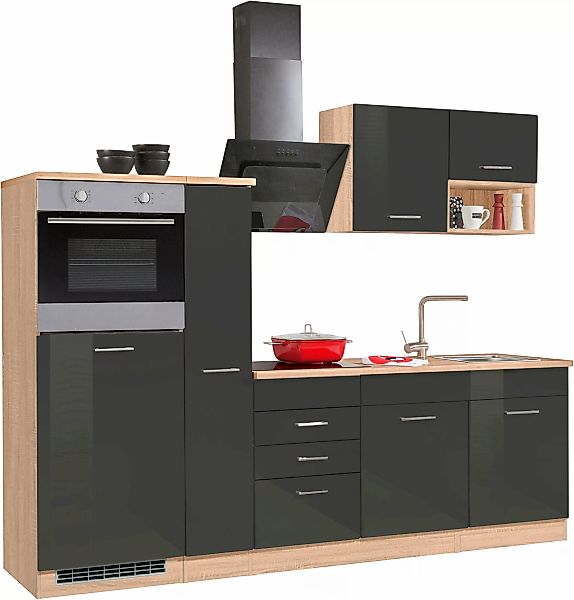 KOCHSTATION Küchenzeile "KS-Haiti", ohne E-Geräte, Breite 250 cm günstig online kaufen