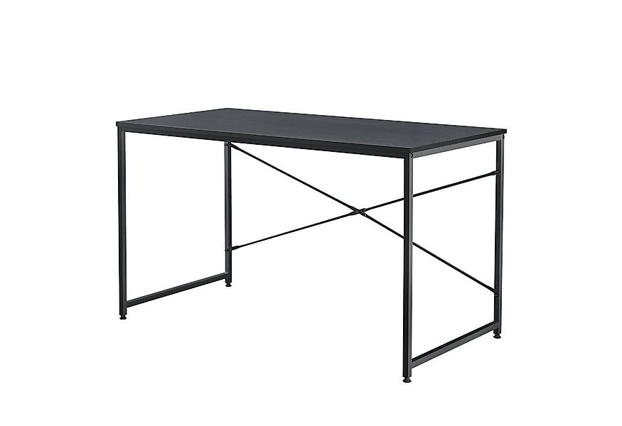 en.casa Schreibtisch, »Røros« Computertisch 120x60cm Schwarz günstig online kaufen