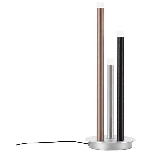 LED Tischleuchte Cembalo in Aluminium und Schwarz 3x 4,67W 1299,99lm günstig online kaufen