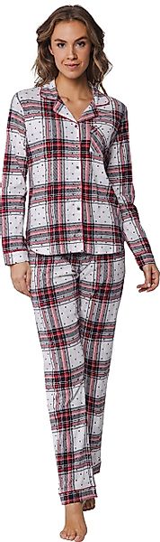 Rebelle Schlafanzug Damen Pyjama geknöpft (2 günstig online kaufen