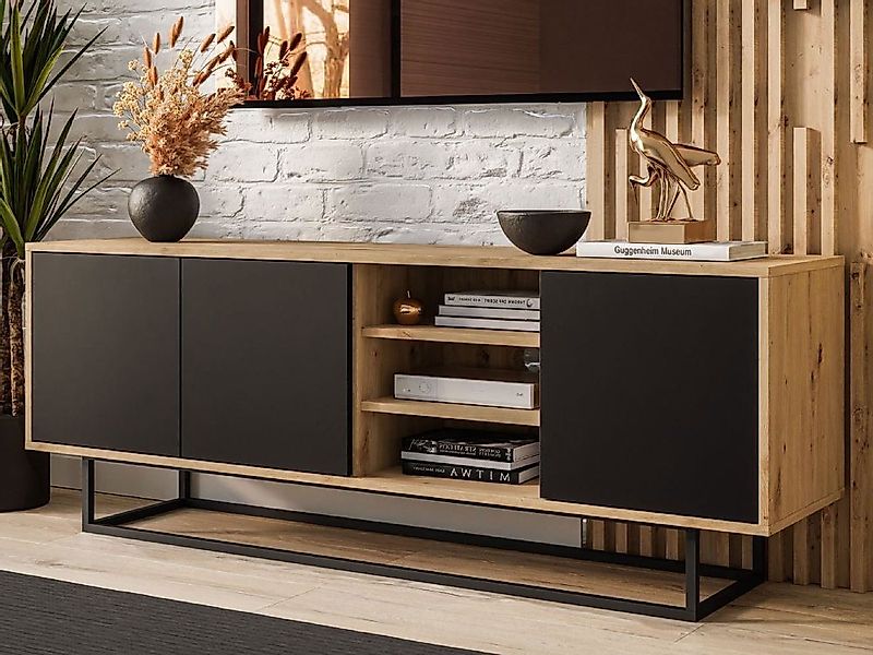 ALLHOUSE24 Lowboard MANDY Artisan Eiche - Wand & Standmontage, Fernsehtisch günstig online kaufen