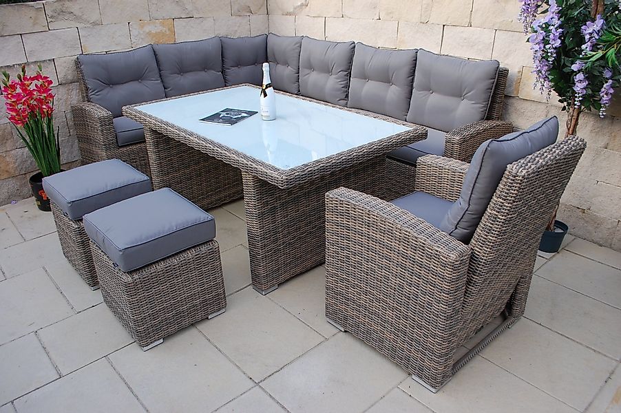 Ragnarök Möbel-Design Gartenlounge-Set Dining Lounge Wieland günstig online kaufen