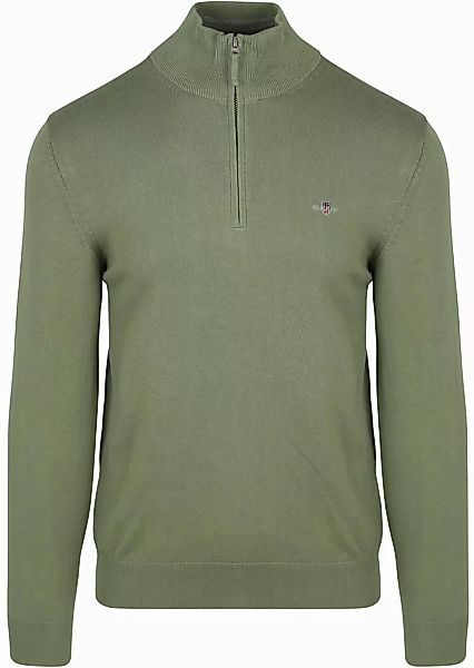 Gant Half Zip Pullover Grün - Größe M günstig online kaufen