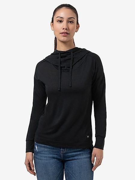 SUPER.NATURAL Hoodie für Damen aus Merino W FUNNEL HOODIE leichtes Longslee günstig online kaufen