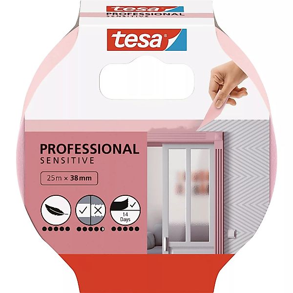 Tesa Malerband Professional Sensitive 25 m x 38 mm günstig online kaufen