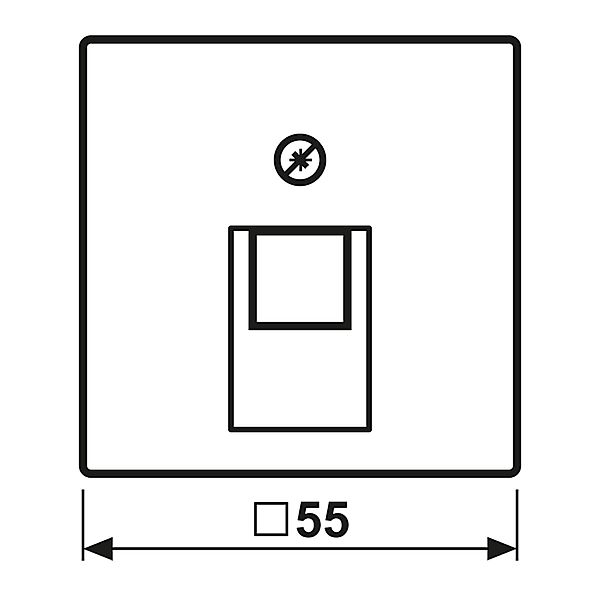 Jung Abdeckung aws für IAE/UAE-Dose A 569-1 BFPLUA WW - A569-1BFPLUAWW günstig online kaufen