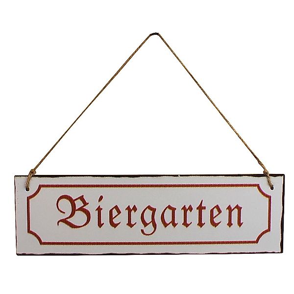 Macosa Home Wandbild nostalgie Blechschild Biergarten günstig online kaufen