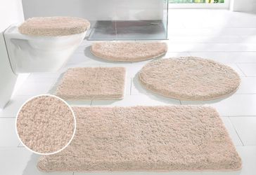 my home Badematte "Sanremo, Badvorleger, Badezimmer Teppich, sehr weich" Hö günstig online kaufen