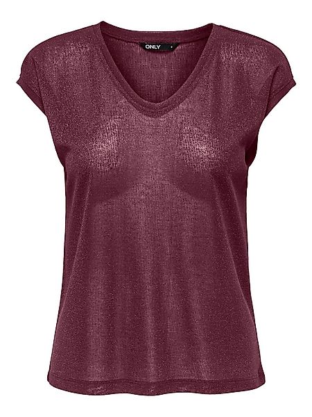 ONLY Kurzarmshirt ONLSILVERY S/S V NECK günstig online kaufen
