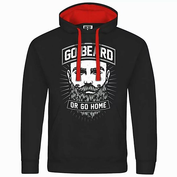 deinshirt Kapuzenpullover Herren Kapuzenpullover Go beard or go home Mit Pr günstig online kaufen