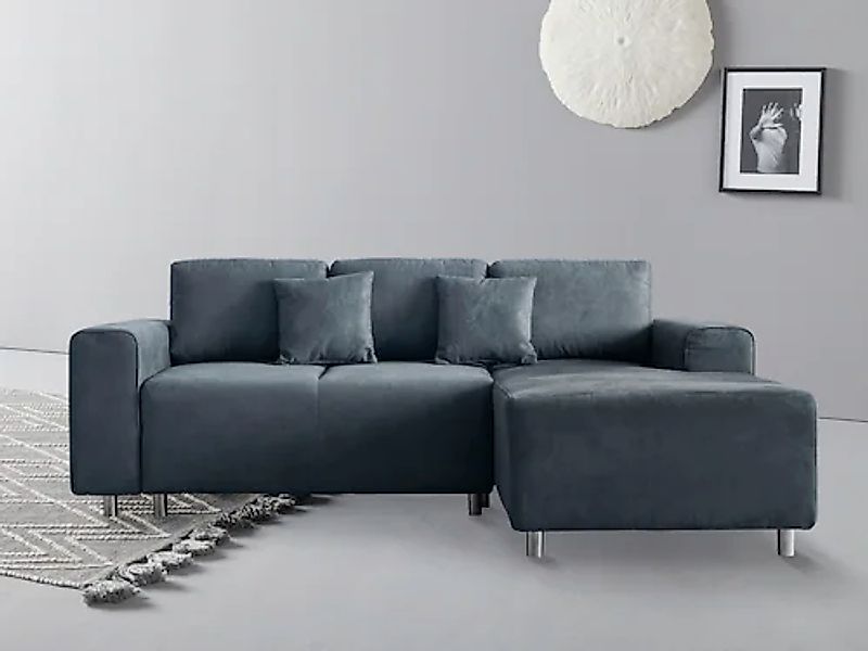 Home affaire Ecksofa »Györ«, L-Form, wahlweise mit Bettfunktion und Bettkas günstig online kaufen