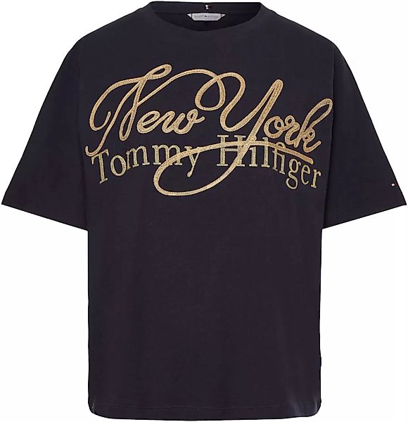 Tommy Hilfiger T-Shirt "RLX NY METALLIC C-NK SS", mit metalicfarbenen Print günstig online kaufen