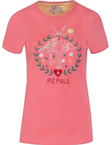 Piz Palü T-Shirt Piz Palü Damen Shirt 'Albaching' mit Hirsch Motiv günstig online kaufen