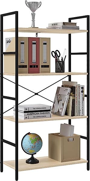 Woltu Standregal, 1-tlg., mit 4 Ebenen, 60x116x28 cm, Küchenregal stehend, günstig online kaufen