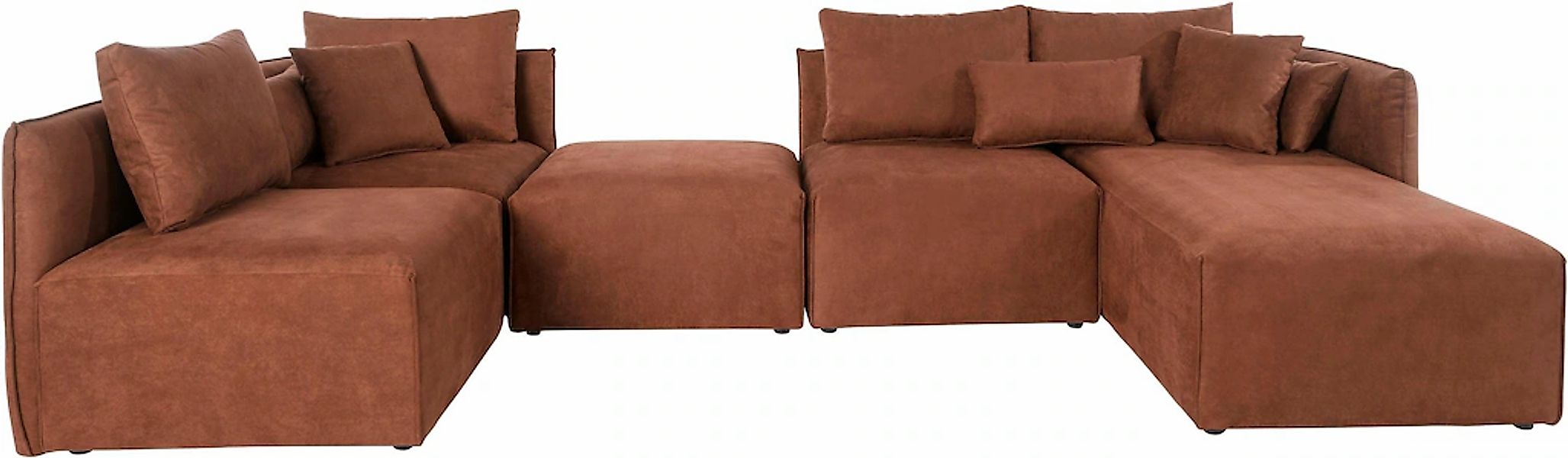 OTTO home Wohnlandschaft "Nöre U-Form" 5 Teile, in vielen Bezugsqualitäten günstig online kaufen