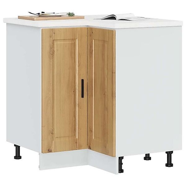 vidaXL Schrankmodule Küchen-Eckunterschrank Porto Artisan-Eiche Holzwerksto günstig online kaufen