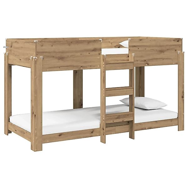 vidaXL Etagenbett für Kinder Artisan-Eiche 100 x 190 cm Holzwerkstoff 34105 günstig online kaufen