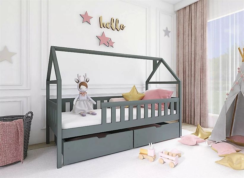 Fun Möbel Hausbett Kinderbett BLAIR (in vier Farben, inkl. Rausfallschutz), günstig online kaufen