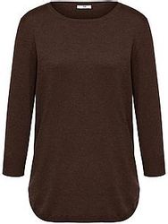 Rundhals-Pullover aus Seide und Kaschmir Peter Hahn Seide/Kaschmir braun günstig online kaufen