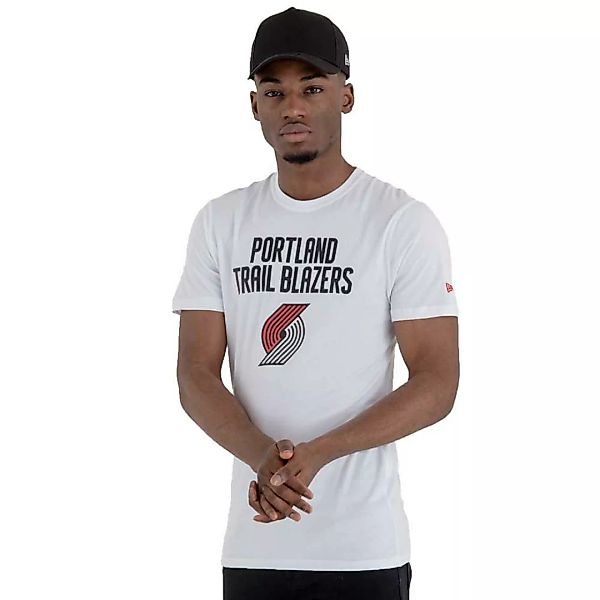 New Era Team Logo Portland Trail Blazers Kurzärmeliges T-shirt XS-S White günstig online kaufen