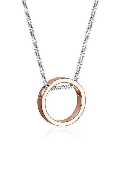 Elli Kette mit Anhänger Halskette mit Anhänger Kreis 925 Sterling Silber Ro günstig online kaufen