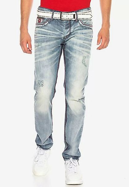 Cipo & Baxx Straight-Jeans in modischem Design günstig online kaufen