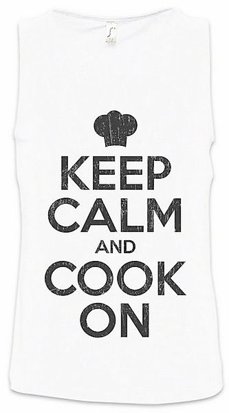 Urban Backwoods Tanktop Keep Calm And Cook On Ärmelloses T-Shirt Chef Koch günstig online kaufen