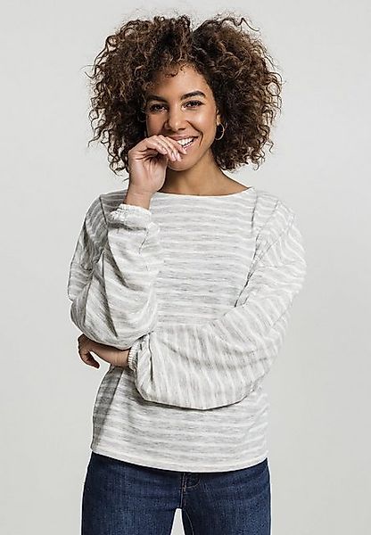 URBAN CLASSICS Sweater Urban Classics Damen Ladies Oversize Stripe Pullover günstig online kaufen