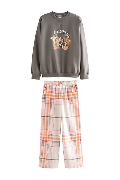 Next Pyjama Schlafanzug aus Flanell mit günstig online kaufen