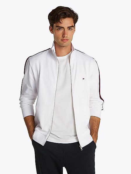 Tommy Hilfiger Sweatjacke GLOBAL STRIPE STAND COLLAR mit Streifen in Tommy günstig online kaufen