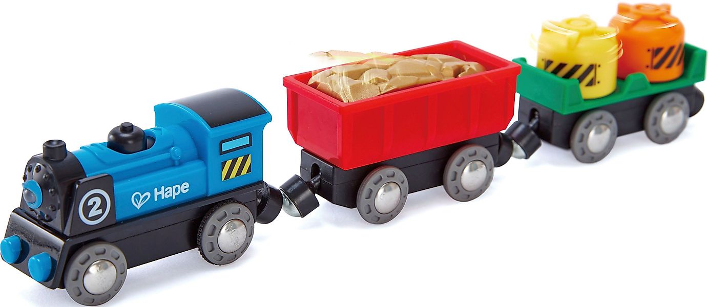 Hape Spielzeug-Eisenbahn Güterzug mit Batterieantrieb günstig online kaufen