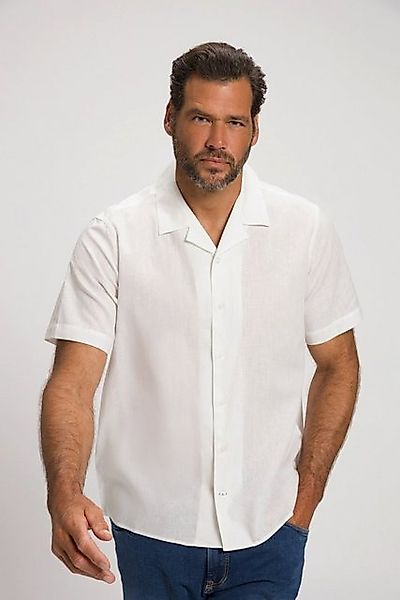 JP1880 Kurzarmhemd Hemd Halbarm Leinenmix Kubakragen Modern Fit günstig online kaufen
