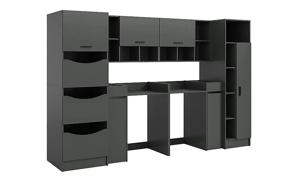 Waschmaschinenumbau Set   ¦ grau ¦ Maße (cm): B: 300 H: 195 Schränke > Bads günstig online kaufen